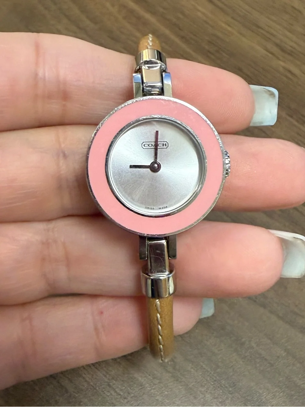 Coach Pink and Tan Watch - Picture 1 of 6